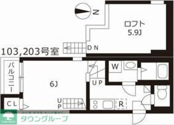 ハーモニーテラス石田町の物件間取画像